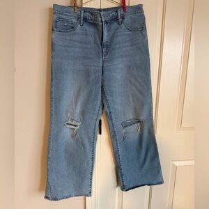 Express Light Blue Wide Leg Jeans
